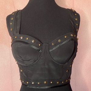 Guess by Marciano studded crop top